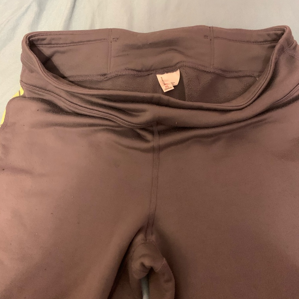 Gray fleece lined leggings